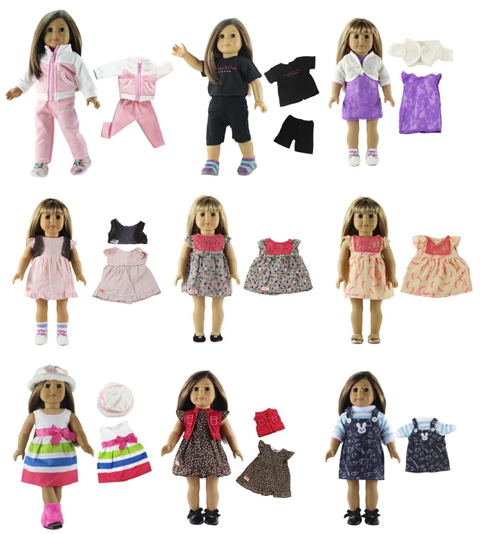 1 комплект красивой повседневной одежды кукольная одежда для 18 дюймовой