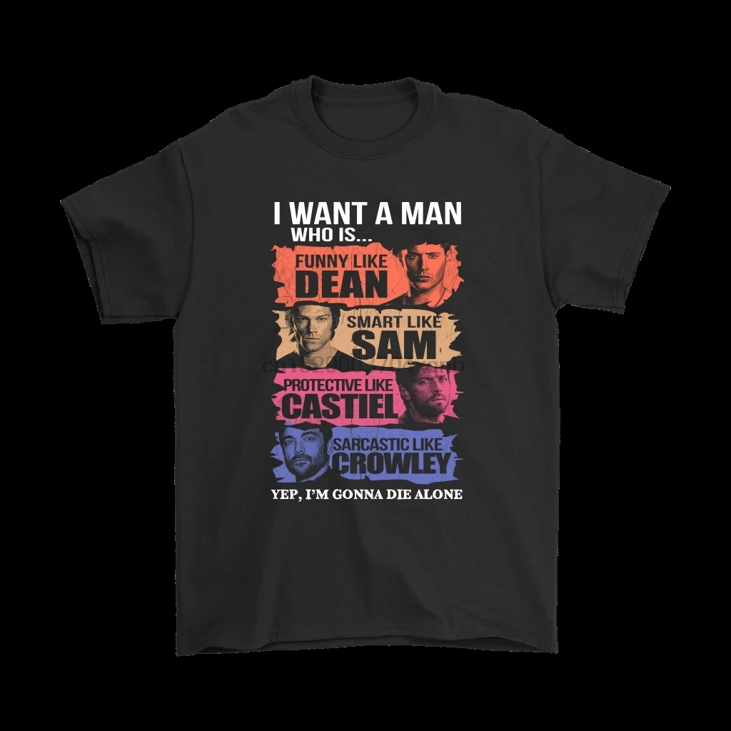 Мужская футболка с коротким рукавом I Want A Man Who Is Yep Im Gone футболки