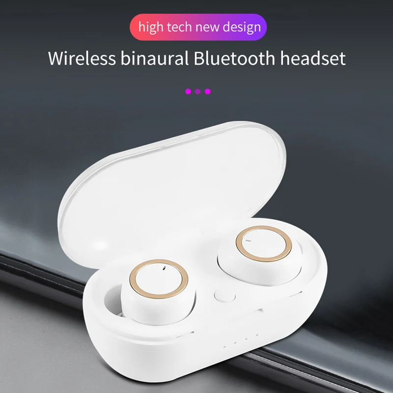 TWS DT-2 Bluetooth 5,0 в ухо наушники Беспроводные водонепроницаемые наушники Стерео шумоподавление Спортивная гарнитура 3,5 h время музыки