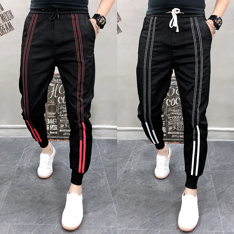 Уличная Мужская хип-хоп повседневная мужская карго шаровары 2020 осенние