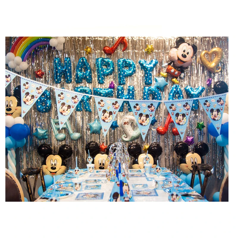 Decoration Disney Pour Anniversaire Deguisement Mickey Et Minnie Vaisselle Chapeau Tasse En Paille Jouet De Fete Cadeau D Anniversaire Aliexpress