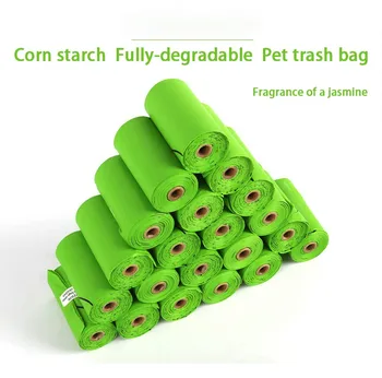 

Corn Starch 100%fully-degradable Compostable Pet Litter Bag Pets Manure Bag Dog Cat Cleaning Garbage Bag Outdoor Home Cleaning