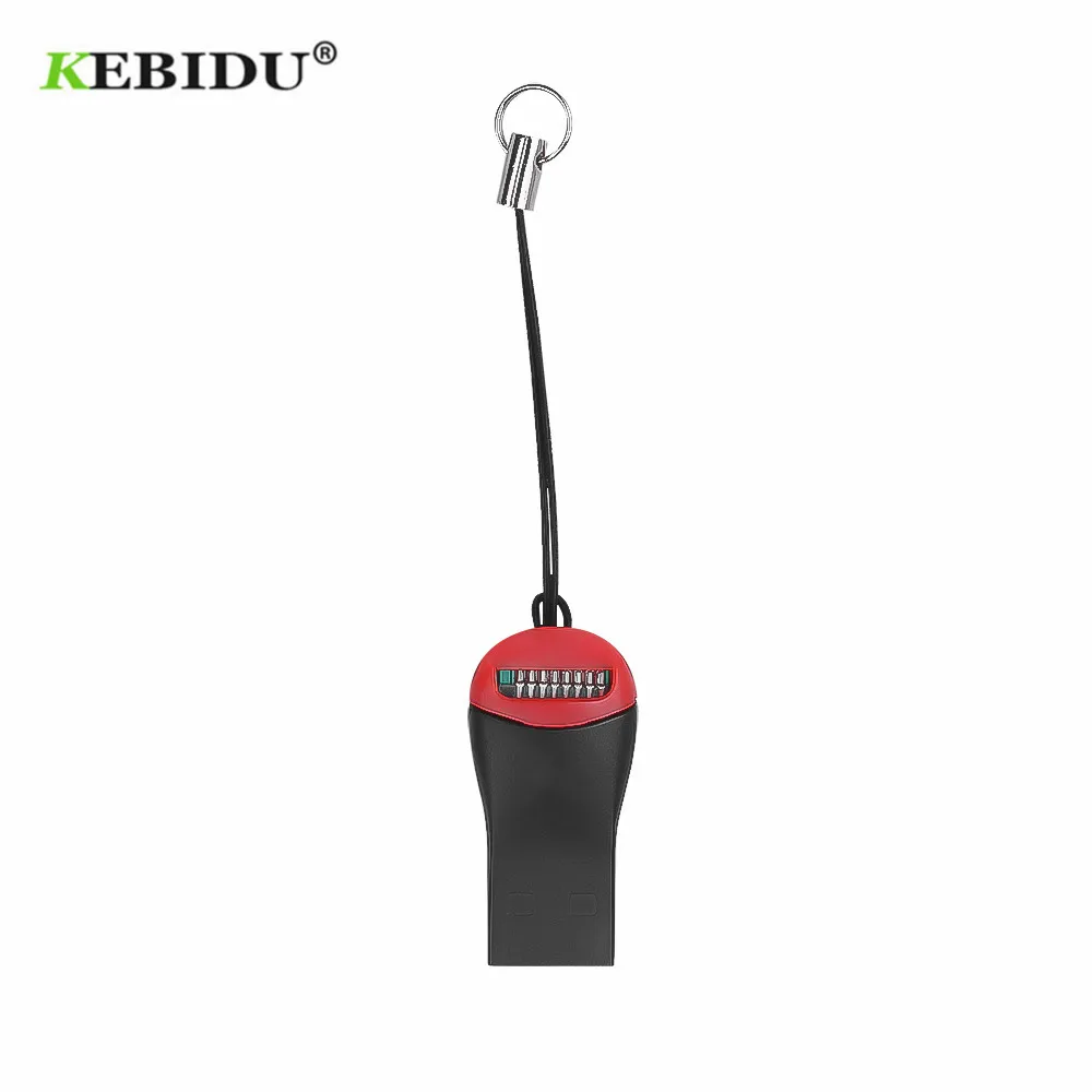 KEBIDU Mini USB 2,0 считыватель карт памяти USB Micro SD SDHC TF флэш-карта памяти мини-адаптер для ноутбука черный 1 шт
