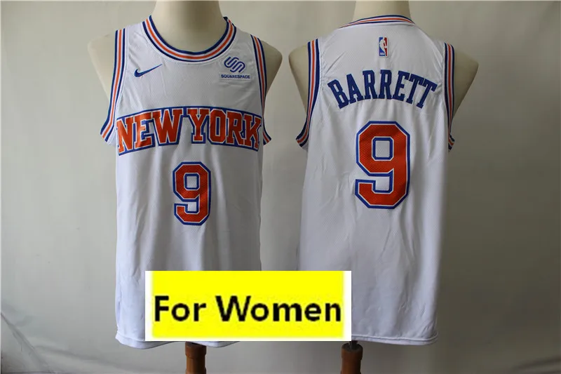 4 Женщин baskeball Нью-Йорк#9 R.J. Barrett Майки - Цвет: 4