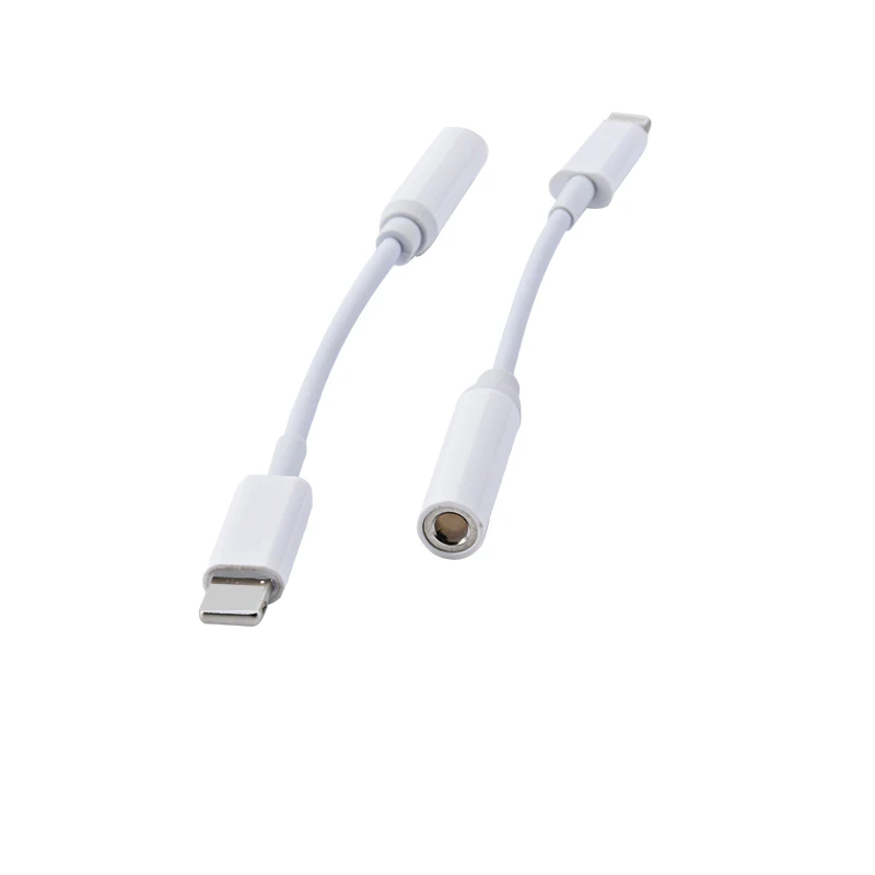 Высокое качество 3,5 мм аудио кабель конвертера для iPhone 8 Pin штекер 3,5 мм аудио Женский адаптер кабель для iPhone 7 6X5 50 шт./партия