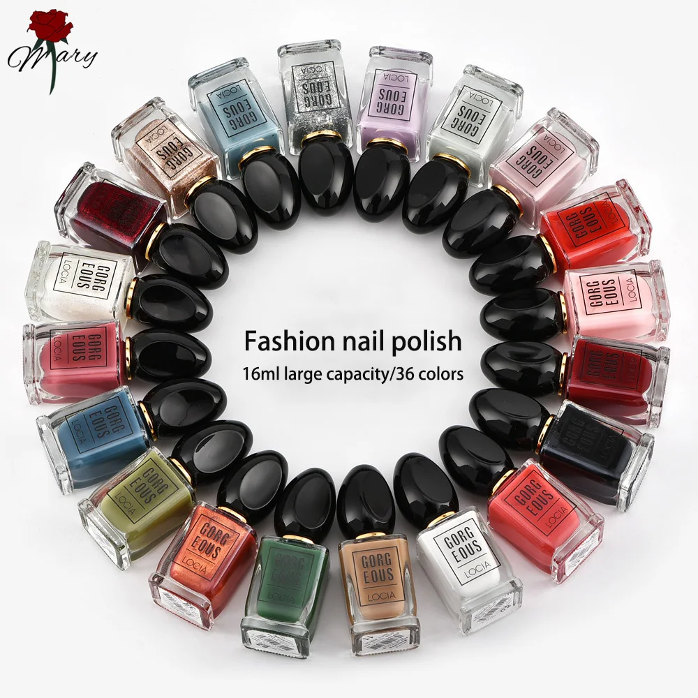 

Rosemary 36 Colors Solid Color Nail Art Polish varnish hybrid Long Lasting Nail Art Decoration Polish Nail 16ML