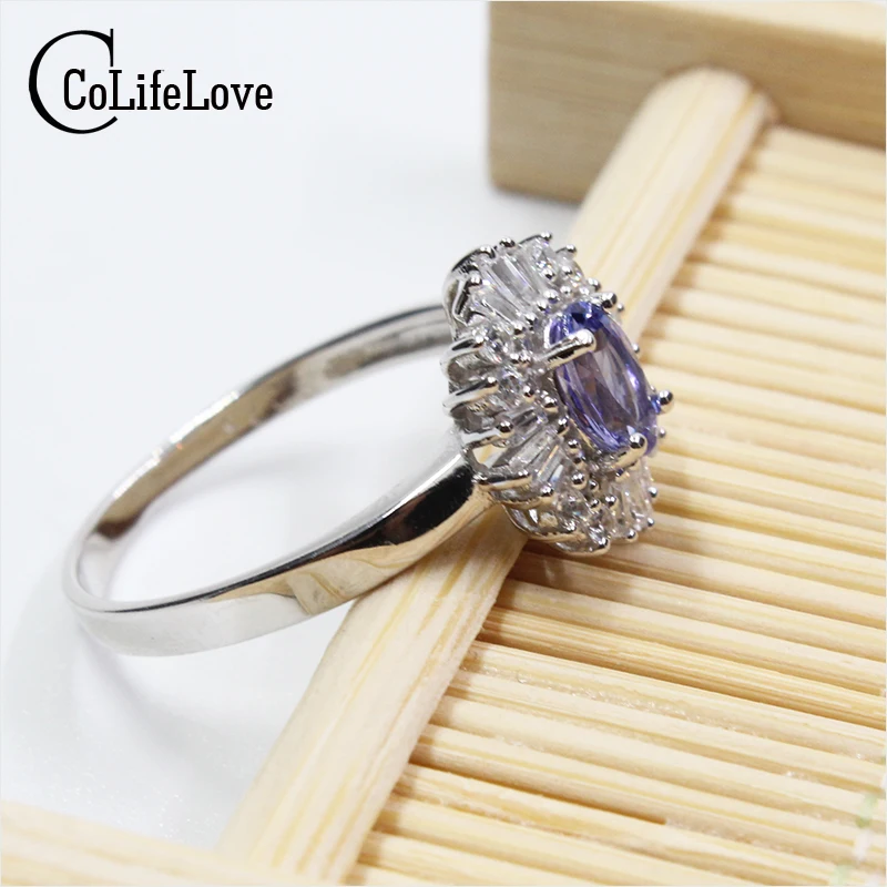 Женское Винтажное кольцо из серебра 925 пробы с танзанитом|ring for|ring for ladyrings women |
