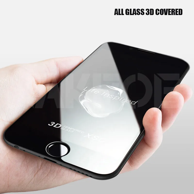 999D Full Cover Tempered Glass For iPhone 8 7 6 6S Plus SE 2020 Screen Protector iPhone 11 Pro XS Max X XR Protective Glass Film