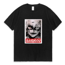 

Hot My Hero Academia T Shirt Men Women Anime Bakugou Katsuki Print Short Sleeve Tee Shirt Cotton Round Neck T-shirt Male New Top