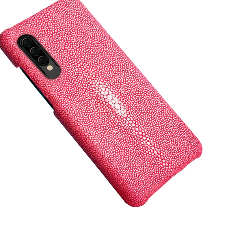 

Luxury Natural Stingray leather Case For Samsung a50 Shockproof back cover For Samsung A30 A50 A70 Real Genuine fishskin cases