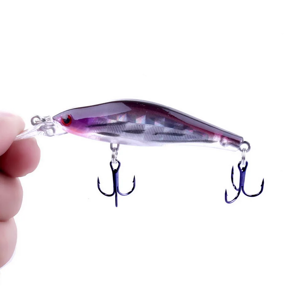 1pc Minnow Angel köder 80mm 6,3g Wobbler Angel gerät 8 Farben erhältlich gute Qualität Bionic Hard Baits Drillinge Tackle – Detail 5