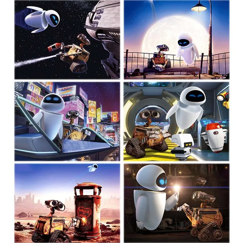 5D DIY Алмазная картина WALL-E мультфильм Диамант робот космический корабль вышивка