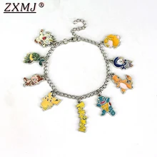 ZXMJ Аниме Покемон го Пикачу браслет Карманный фигурка монстра браслеты команда Мистик отвага инстинкт ювелирные изделия подарок для фанатов