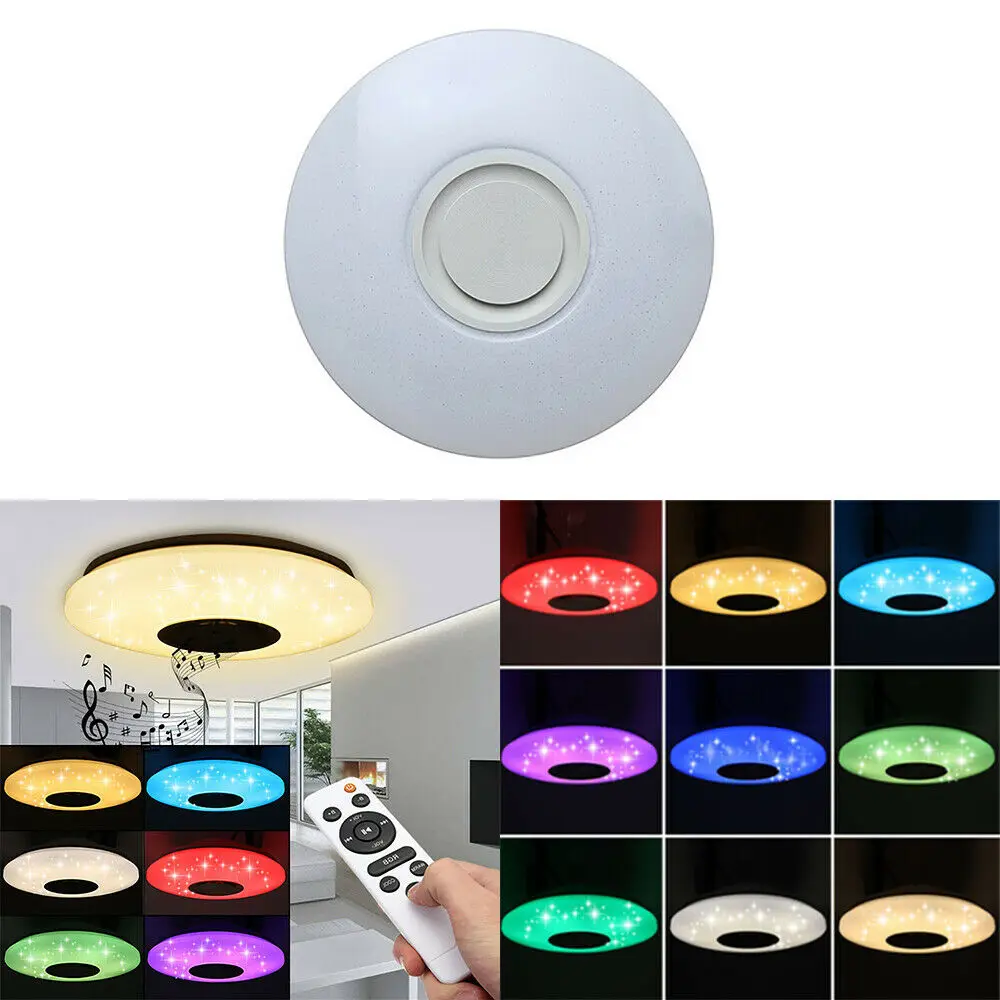 

Dimmable Smart Music LED Ceiling Lights RGB APP Remote Control Bluetooth Ceiling Lamp Modern ceiling+lights Bedroom Lamps