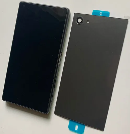 4,6 ''дисплей для SONY Xperia Z5 Компактный ЖК сенсорный экран с заглушка рамы задняя крышка для SONY Z5 Compact lcd Z5 mini E5823 E5803 - Цвет: Черный