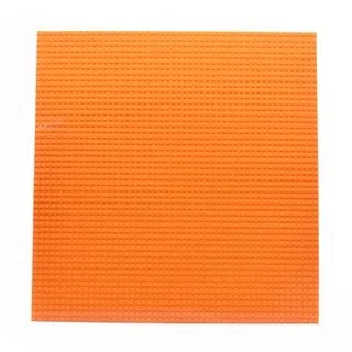 1pcs Small Particle 50x50 Floor Plate Brick Building Blocks Base DIY Building Block Compatible Creative Gift Castle Toys Bricks Orange