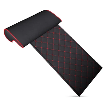

Automobile Seat Leather Leg Pad Support Extension Mat Soft Foot Support Leg Leather Cushion Knee Pad Memory Universal Black Red