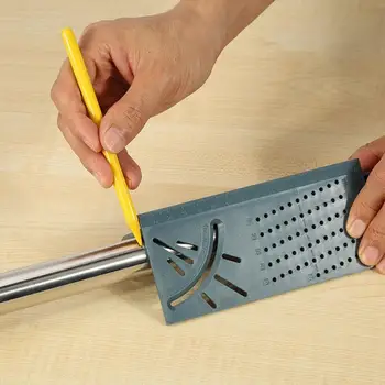 

3D Angle Measuring Ruler Multi-function Ruler 45 Degrees 90 Degrees