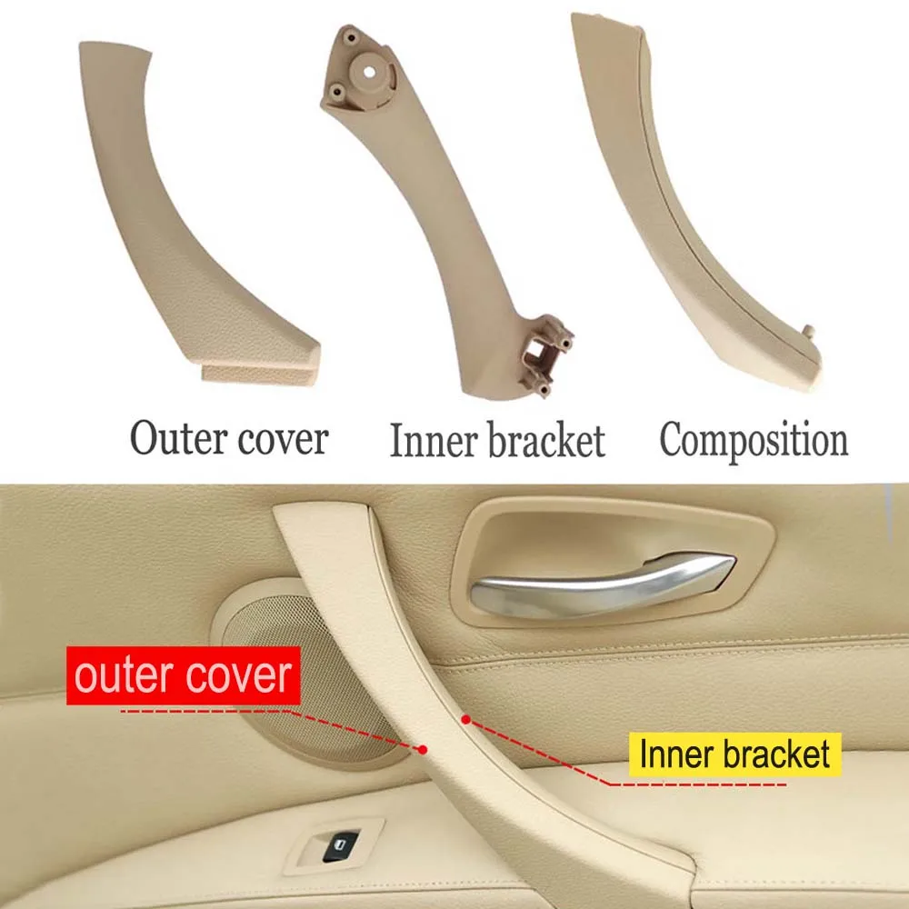

Door Pull Handle Car Interior Bracket Side Panel Pull Trim Cover For BMW 3 series E90 E91 316i 318d 318i 320d 320i 51416954185