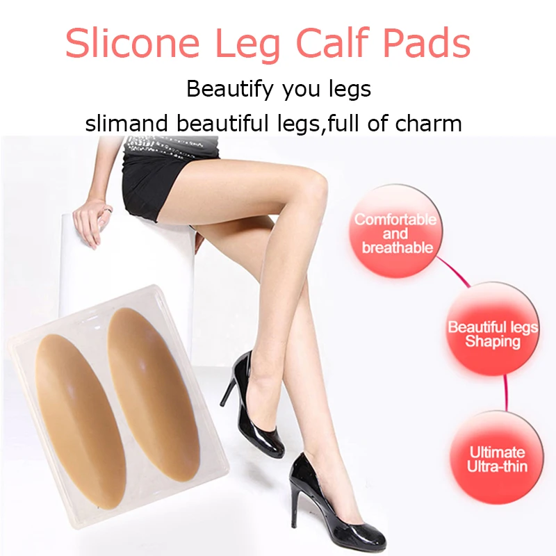 1 ペア Slicone 脚ふくらはぎパッド脚補正器ソフト自己粘着曲がった細い脚ボディ美容コレクター 矯正 サポーター Aliexpress