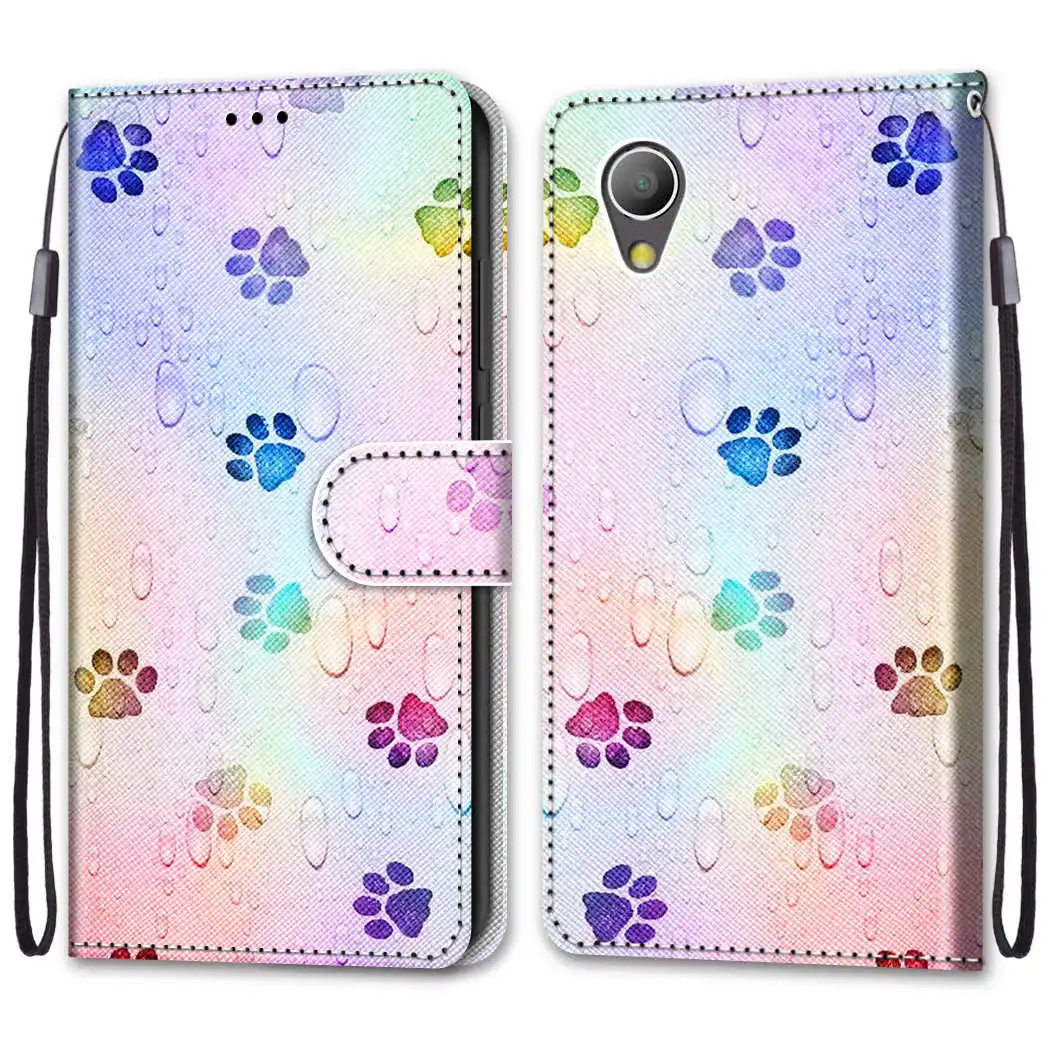 Флип-чехол для Alcatel 1 чехол 5," кожаный чехол-бумажник для Alcatel 1 чехол для телефона роскошный магнитный держатель для карт - Цвет: 13
