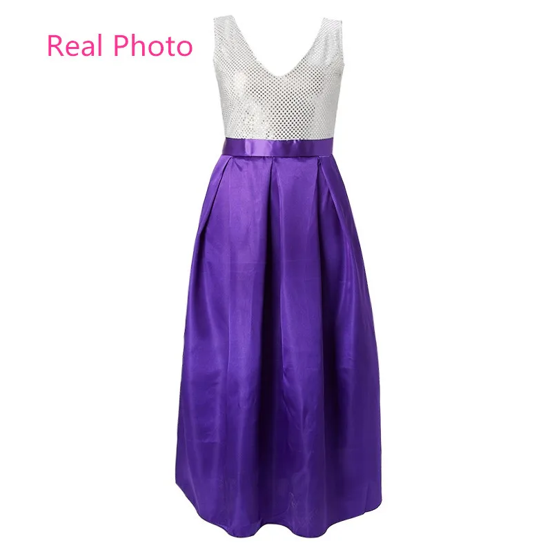 2018-Sexy-V-Neck-Patchwork-Long-dress-Elegant-Women-Formal-Prom-Party-Maxi-Dresses-Ball-Gown