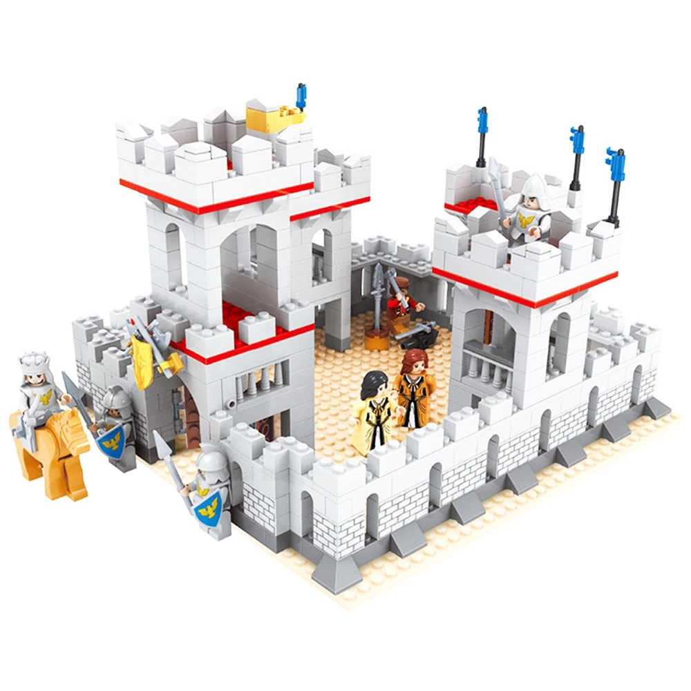 

AUSINI 27906 Model kits City Castle 686Pcs 3D Blocks Building Toys Hobbies For Children DIY Bricks Educational