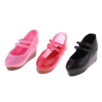 

3 Pair 1/6 Smart Doll Shoes Slope Heels Outfit for Blythe Azone Licca