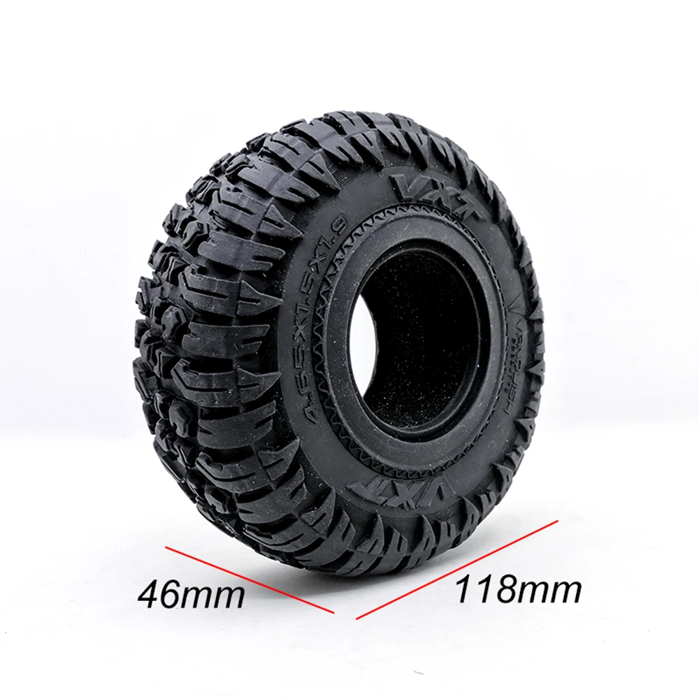 4 шт. 120 мм 1 9 &quotрезиновые камни шины/колесные шины для 1:10 RC Rock Crawler Axial SCX10 Canyon Trail 105