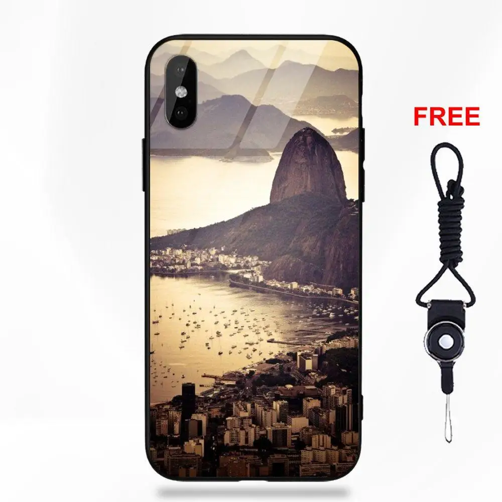 Бразилия Рио-де-Жанейро статуи Иисуса для Apple iPhone 5 5C 5S SE 6 6S 7 8 Plus X XS Max XR