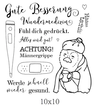 

German Transparent Clear Silicone Stamp/seal for DIY Scrapbooking/ Album Decorative Clear Stamp Sheets A2294