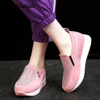 

bling rhinestone sneakers ladies running shoes platform platform sneakers ladies fitness shoes shallow mouth casual shoes 2020