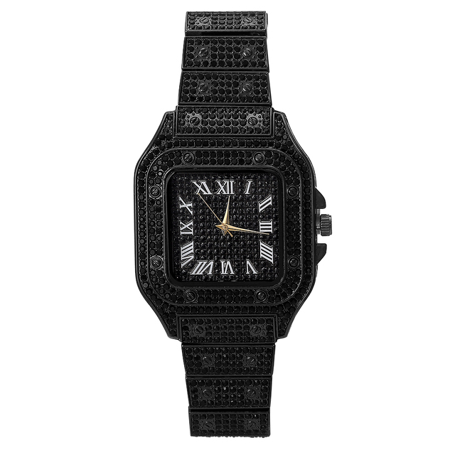 Hip Hop Men Iced Out Watches Luxury Date Quartz Wrist Watches With Micropave CZ Watch For Women Men Jewelry A++
