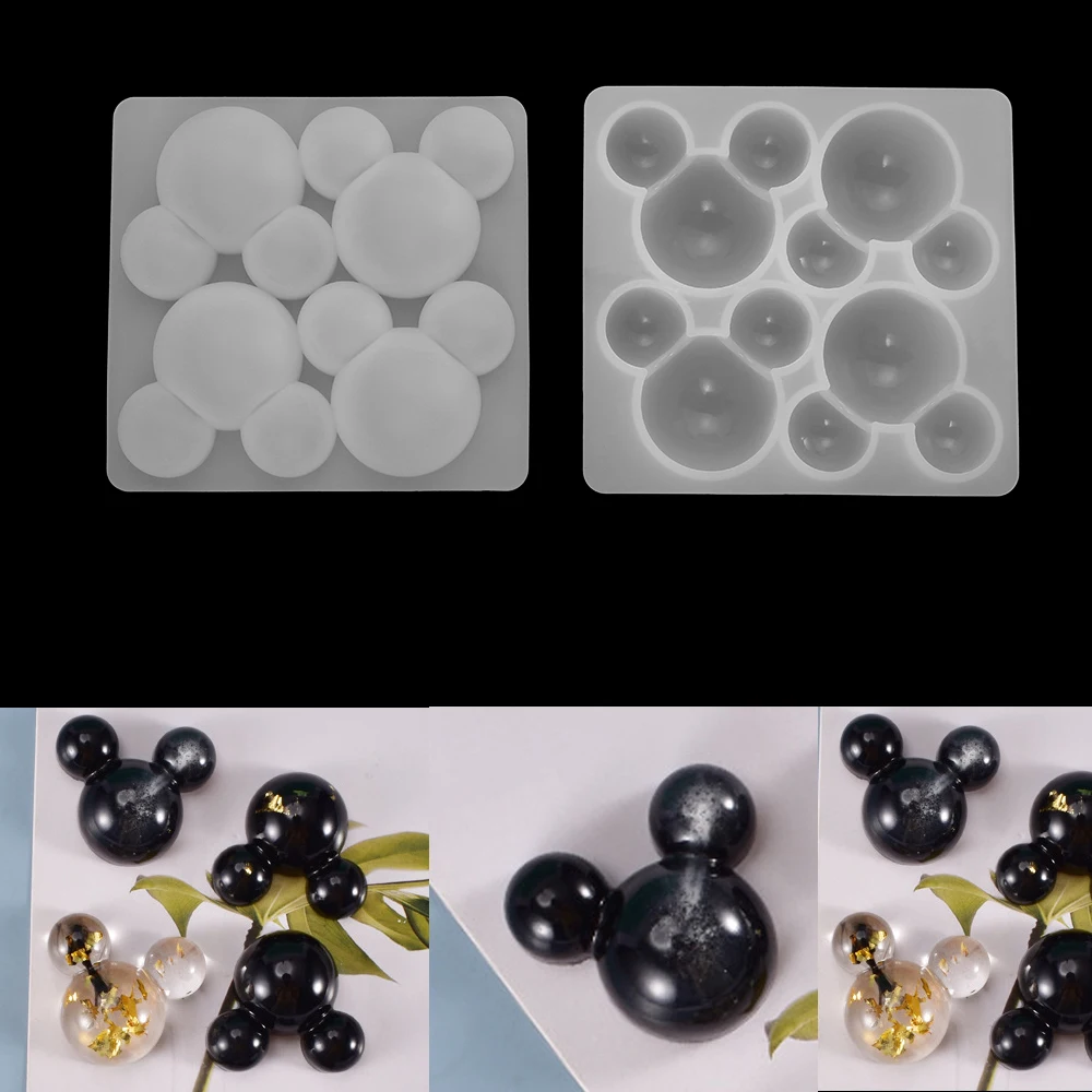 

1pcs Resin Mice Head Mold Silicone Pendant Cute Casting Mould for Epoxy Resin DIY Craft Jewelry Making Handmade Tools