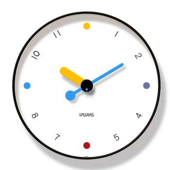 

Simple Decorative Wall Clocks Metal Digital Wall Clock Living Room Mute Quartz Hanging Clock Modern Design Home Decor