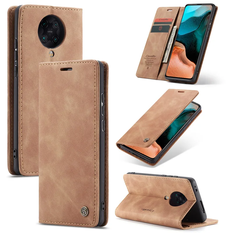 Кожаный магнитный флип чехол для телефона Redmi Note 9S 9 Pro Max 8 K30 K20 MI 10 CC9 9T кошелек держатель карт