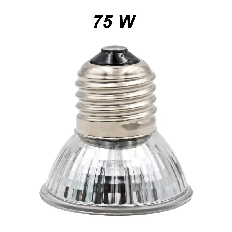 75W lamp Питомец, рептилия тепловая лампа UVA+ UVB 3,0 Комплект с зажимом на керамических лампах держатель UVA нагревательная лампа набор тортозы ящерицы освещение - Цвет: 75W lamp