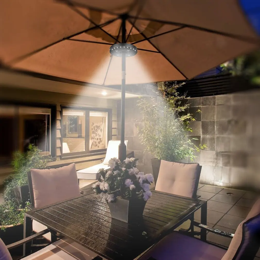 Be Used As Home Emergency Light Black Multi-function Led Umbrella Lamp Tent Lamp Camping Light 28led F5 Straw Hat Lamp Battery