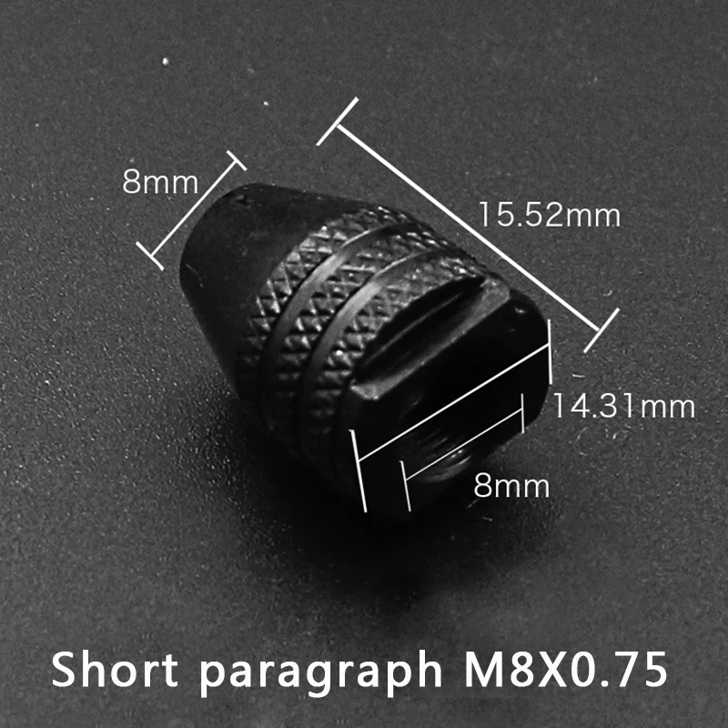 long M8x0.75mm 1 шт. 0,3-3,4 мм мини мульти Быстрозажимной сверлильный патрон для вращающихся инструментов M8X0.75 быстрая замена трехкулачковый сверлильный патрон - Цвет: long M8x0.75mm