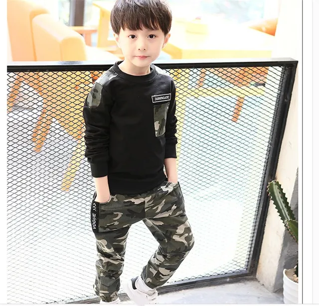 Kinderen Sport Kleding Sets Jongens Trainingspak Herfst Camouflage Kinderen  Tops Broek 2 Stuks Kit Outfit Tiener Jongens Camouflage Trainingspak -  AliExpress Moeder \u0026 Kinderen
