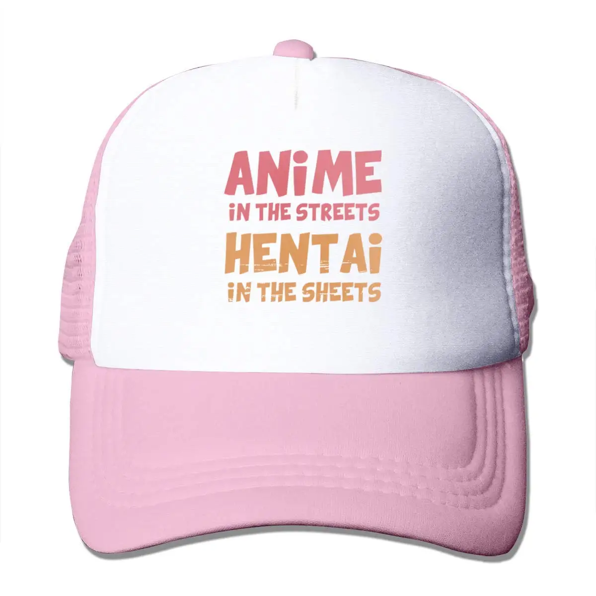 Anime in The Streets Hentai Sheets Mesh Baseball Cap Pink |