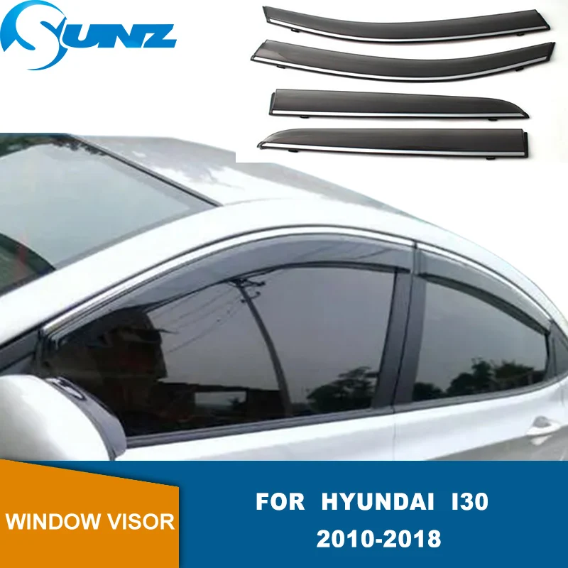 Side Window Deflectors For Hyundai I30 2010 2011 2012 2013 2014 2015