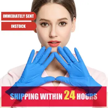 

20pcs Nitrile Gloves Universal Latex Gloves For Dishwashing Kitchen Work Rubber Garden Home Cleaning For Dropshipping spot sales