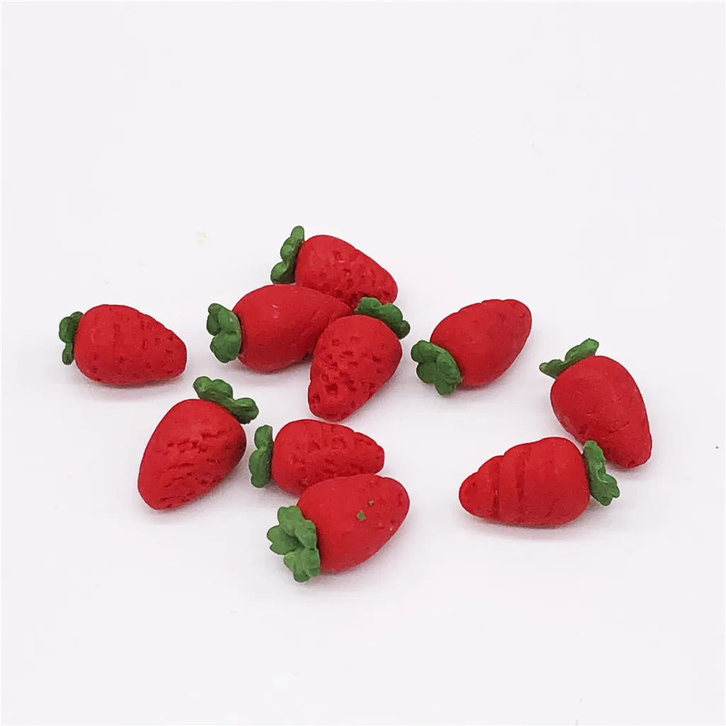 Миниатюрный игрушечный кукольный домик, игрушечный фрукт, клубника, кухонная модель, игрушка для домашнего декора, кухонные аксессуары, игрушка#1218