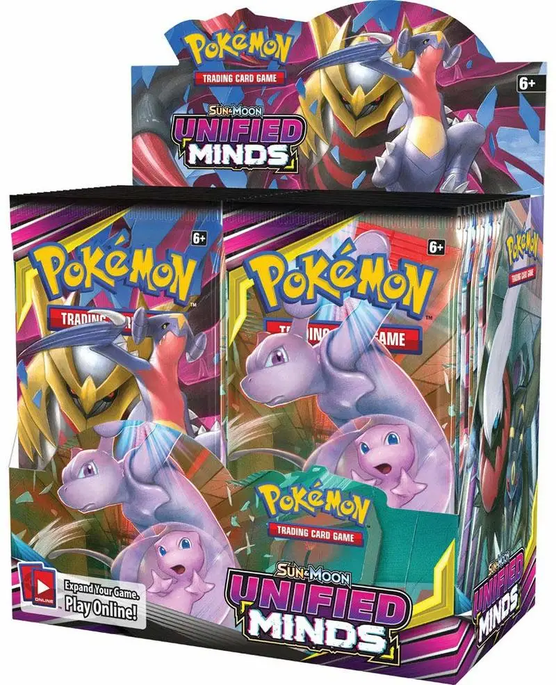 324 шт. 36 упаковок в коробке Pokemon TCG английская версия карты Pikamon Sun & Moon Unified Minds