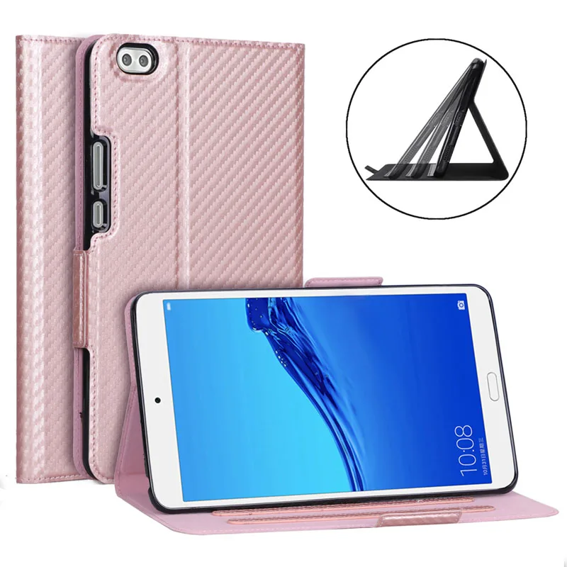 Кожаный магнитный штатив Coque Cover Funda Capa чехол для huawei медиапад честь водонепроницаемый 8,0 HDL-W09/AL00 Docomo dtab Compact D-02K - Цвет: Case