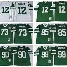 Стилизованный, Нью-Йорк Уэсли Уокер Марк Gastineau Dennis Byrd Joe namak Joe Klecko возврат для мужчин Джерси