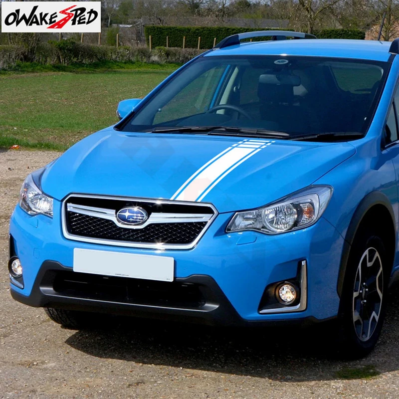 Гоночный спортивный Стайлинг капота автомобиля полосы для Декор стикер