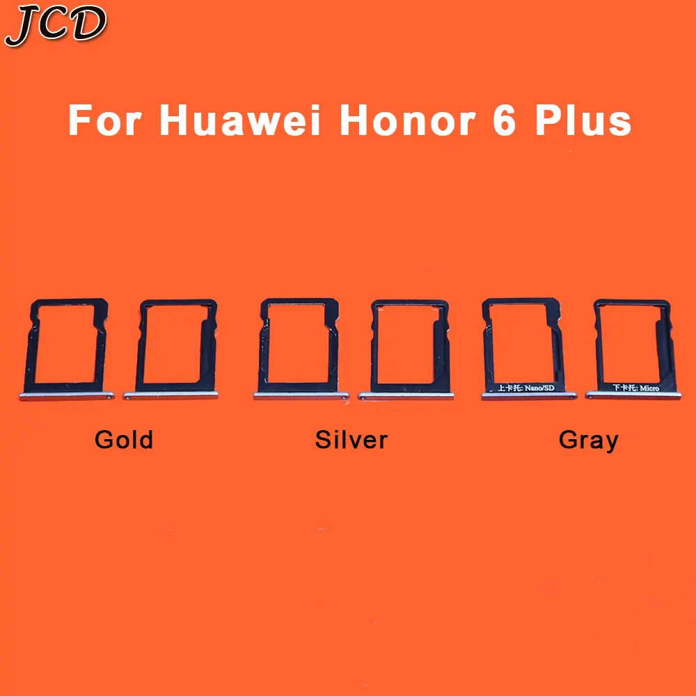 JCD вверх и вниз SIM и нано лоток для карт SD для Huawei Honor 6 Plus Sim и Карта памяти Адаптер