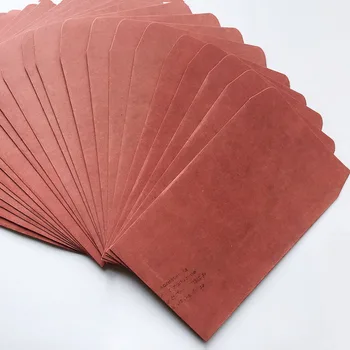 

10Pcs Vintage Red Kraft Paper Packing Pouches Holiday Greeting Christmas Paper Envelope Cards Packaging Box Bags Party Supplies